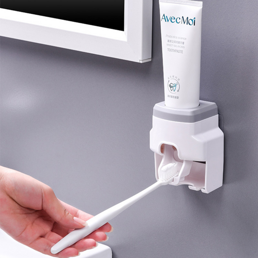 Dispensador Pequeno de Creme Dental Automático com Suporte de Escova